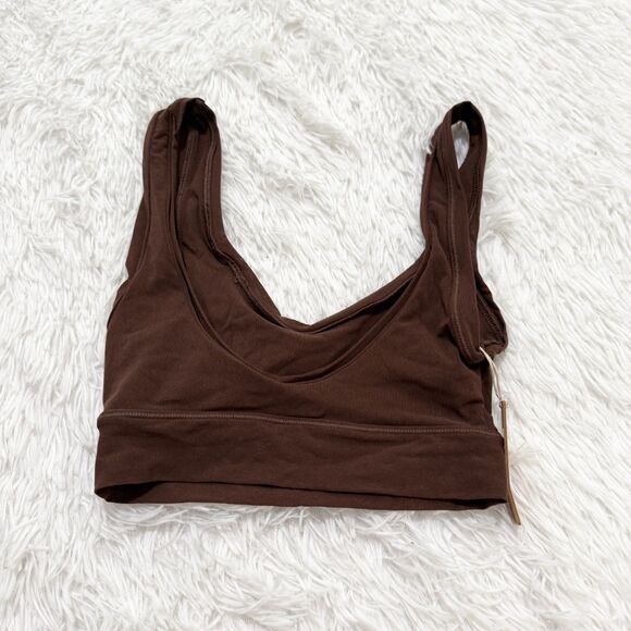 BNWT Women SKIMS Summer Mesh Scoop Bralette in Cocoa Size Extra Small - Picture 3 of 7